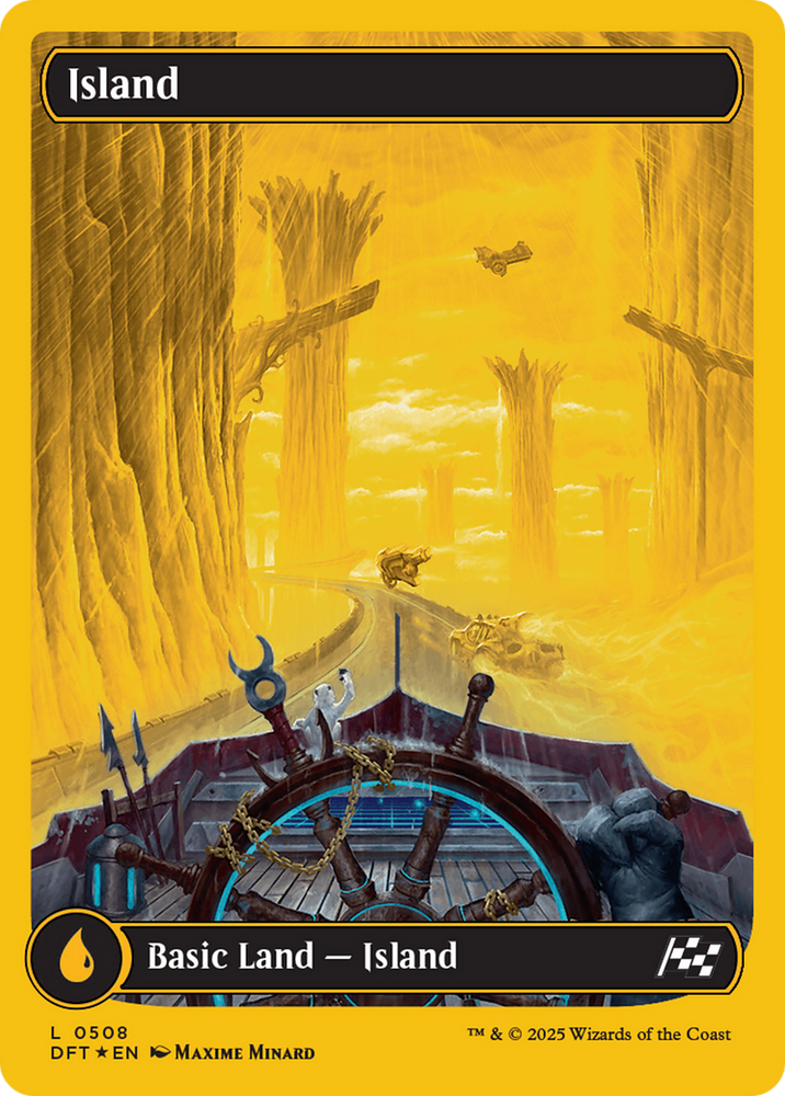 Island (0508) (First-Place Foil) [Aetherdrift] Magic: The Gathering