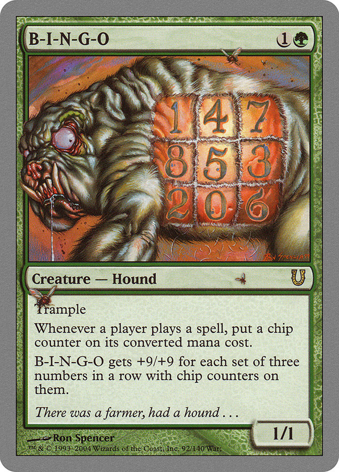 B-I-N-G-O [Unhinged] Magic: The Gathering