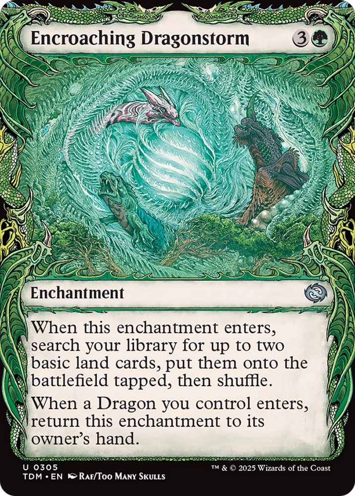Encroaching Dragonstorm (Showcase) [Tarkir: Dragonstorm] Magic: The Gathering