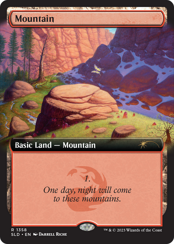 Mountain (1358) [Secret Lair Drop Series] Magic: The Gathering