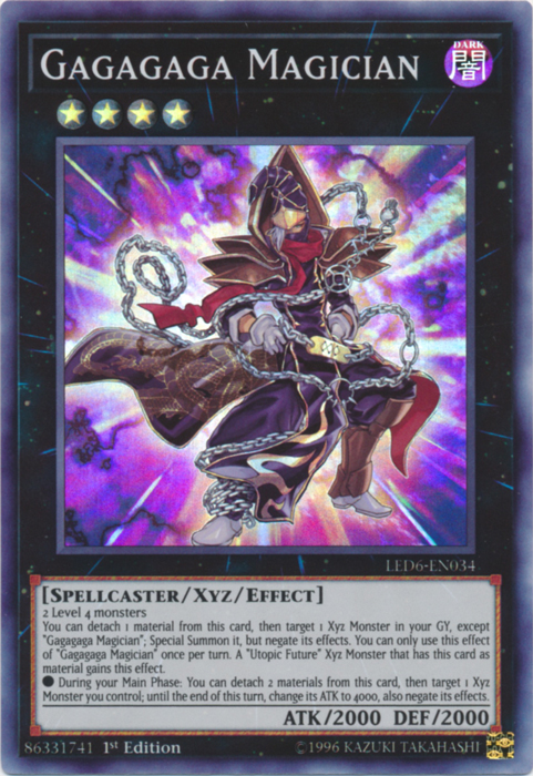 Gagagaga Magician [LED6-EN034] Super Rare Yu-Gi-Oh!
