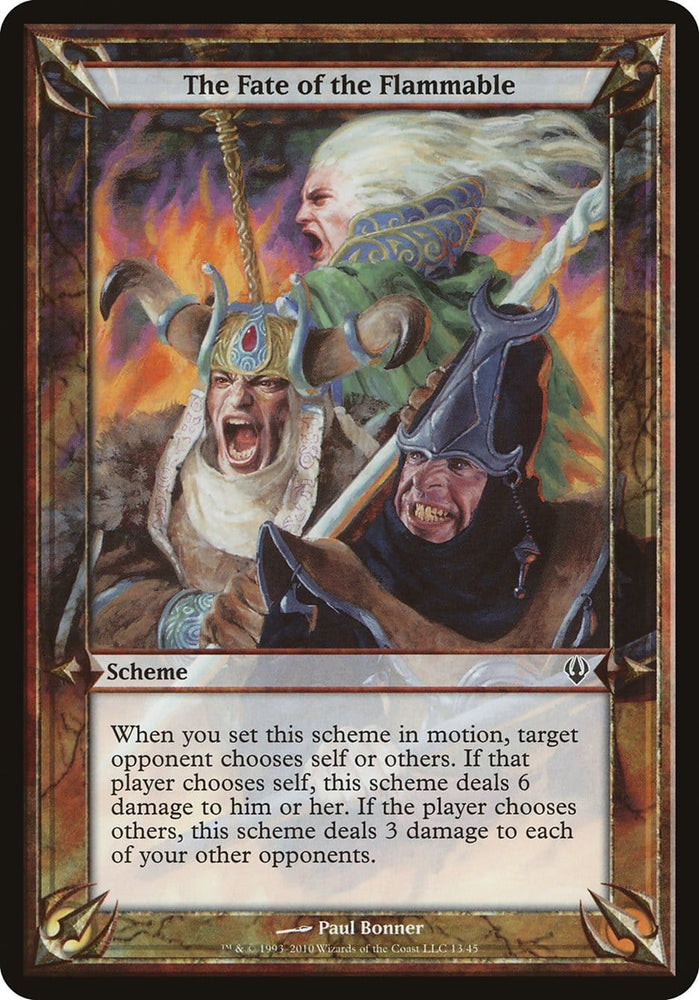 The Fate of the Flammable (Schemes) [Archenemy Schemes] Magic: The Gathering