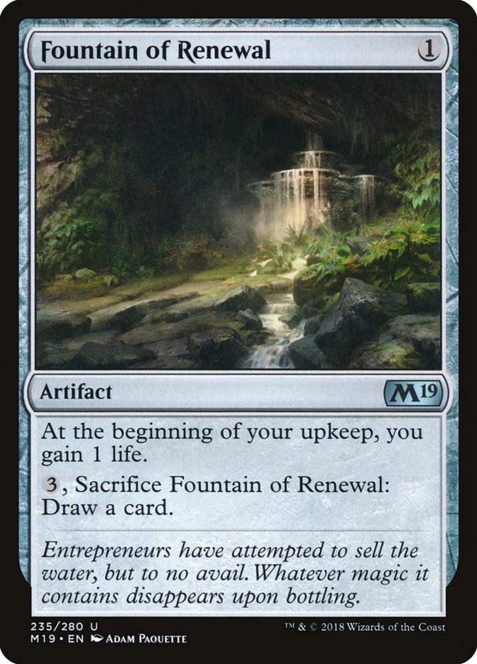 Fountain of Renewal [Core Set 2019] Magic: The Gathering