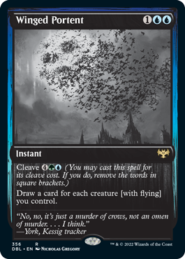 Winged Portent [Innistrad: Double Feature] Magic: The Gathering