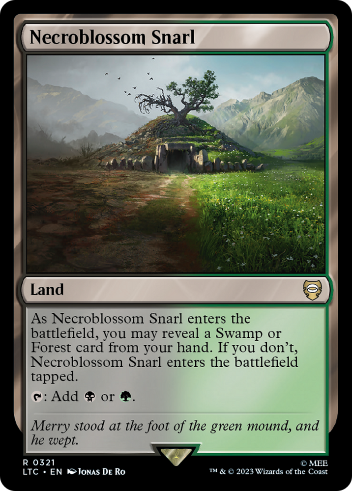 Necroblossom Snarl [The Lord of the Rings: Tales of Middle-Earth Commander] Magic: The Gathering