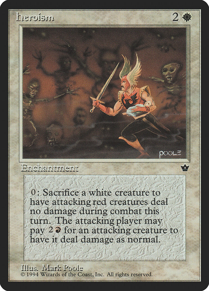 Heroism [Fallen Empires] Magic: The Gathering