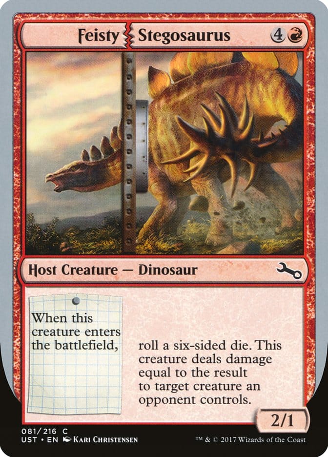 Feisty Stegosaurus [Unstable] Magic: The Gathering
