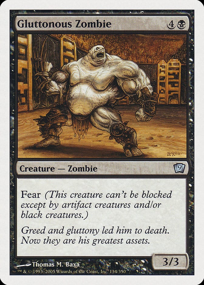 Gluttonous Zombie [Ninth Edition] Magic: The Gathering