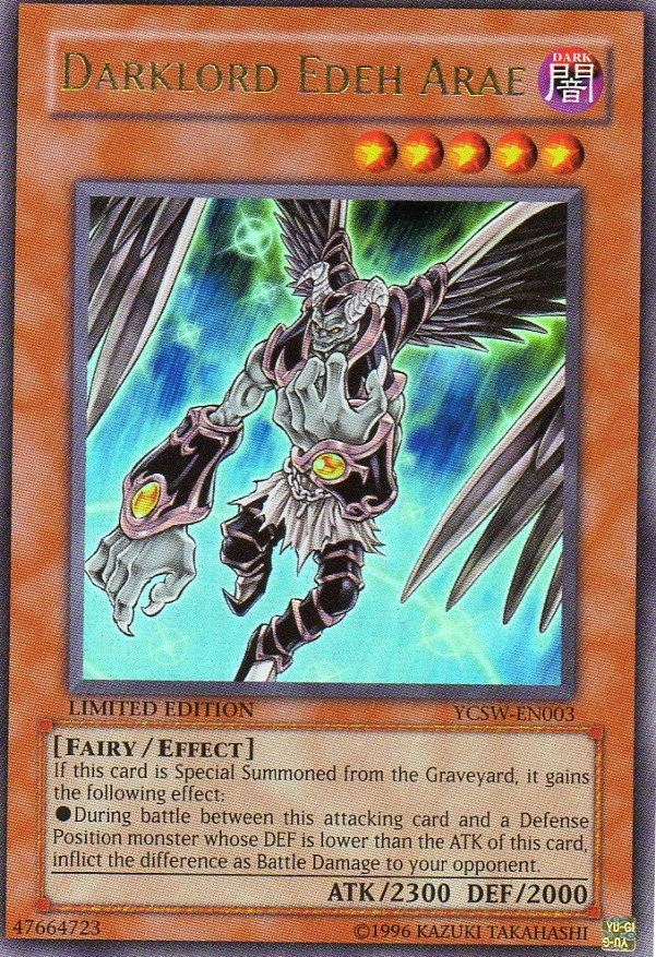Darklord Edeh Arae [YCSW-EN003] Ultra Rare Yu-Gi-Oh!