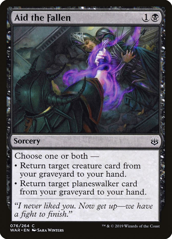 Aid the Fallen [War of the Spark] Magic: The Gathering