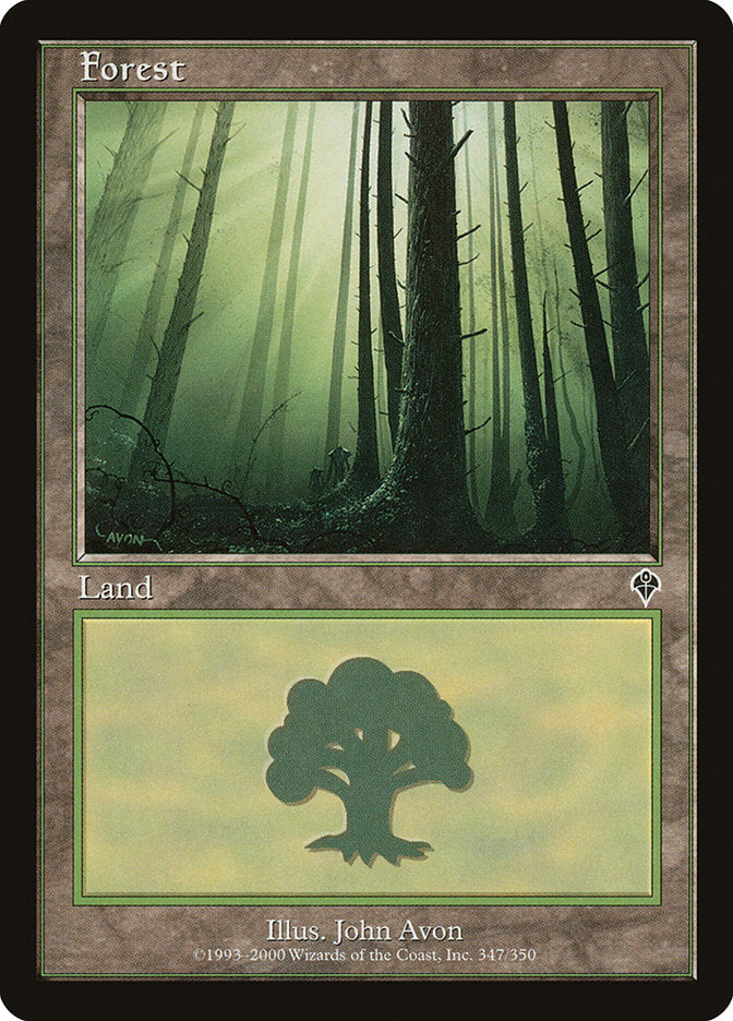 Forest (347) [Invasion] Magic: The Gathering
