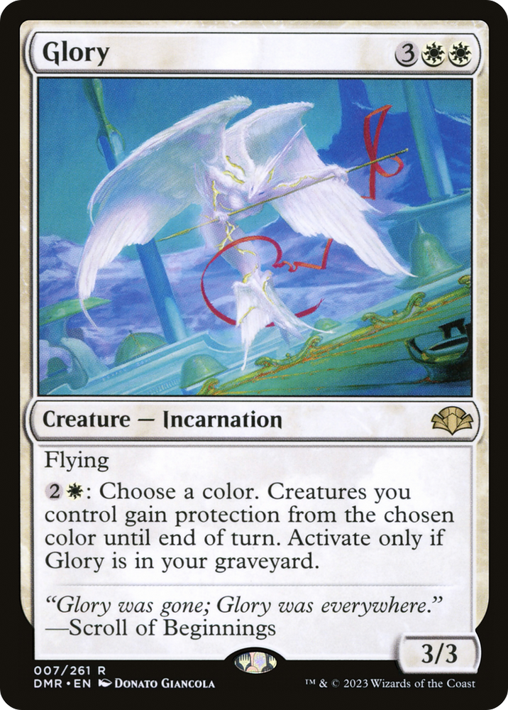 Glory [Dominaria Remastered] Magic: The Gathering