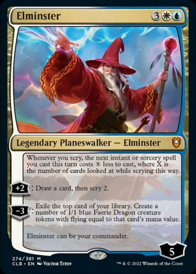 Elminster [Commander Legends: Battle for Baldur's Gate] Magic: The Gathering