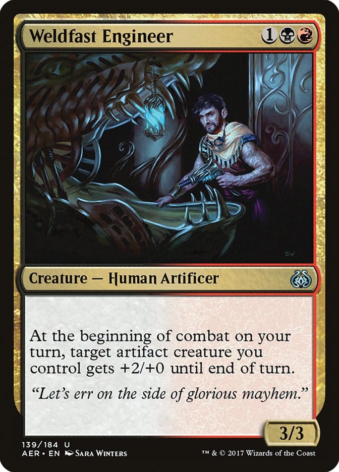 Weldfast Engineer [Aether Revolt] Magic: The Gathering