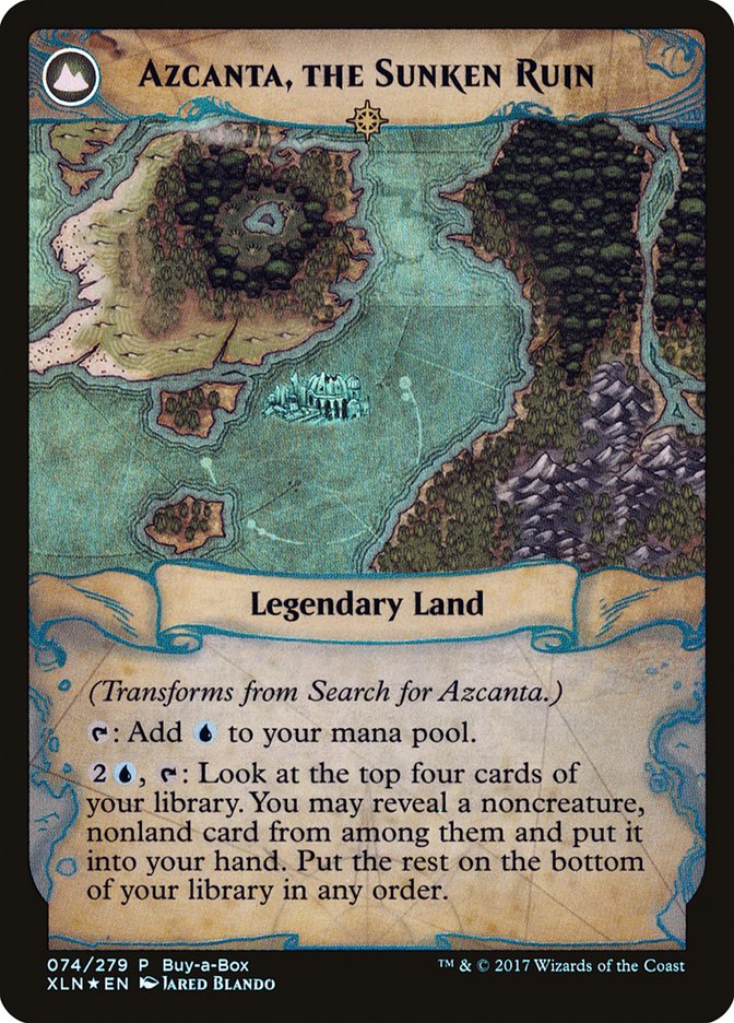 Search for Azcanta // Azcanta, the Sunken Ruin (Buy-A-Box) [Ixalan Treasure Chest] Magic: The Gathering