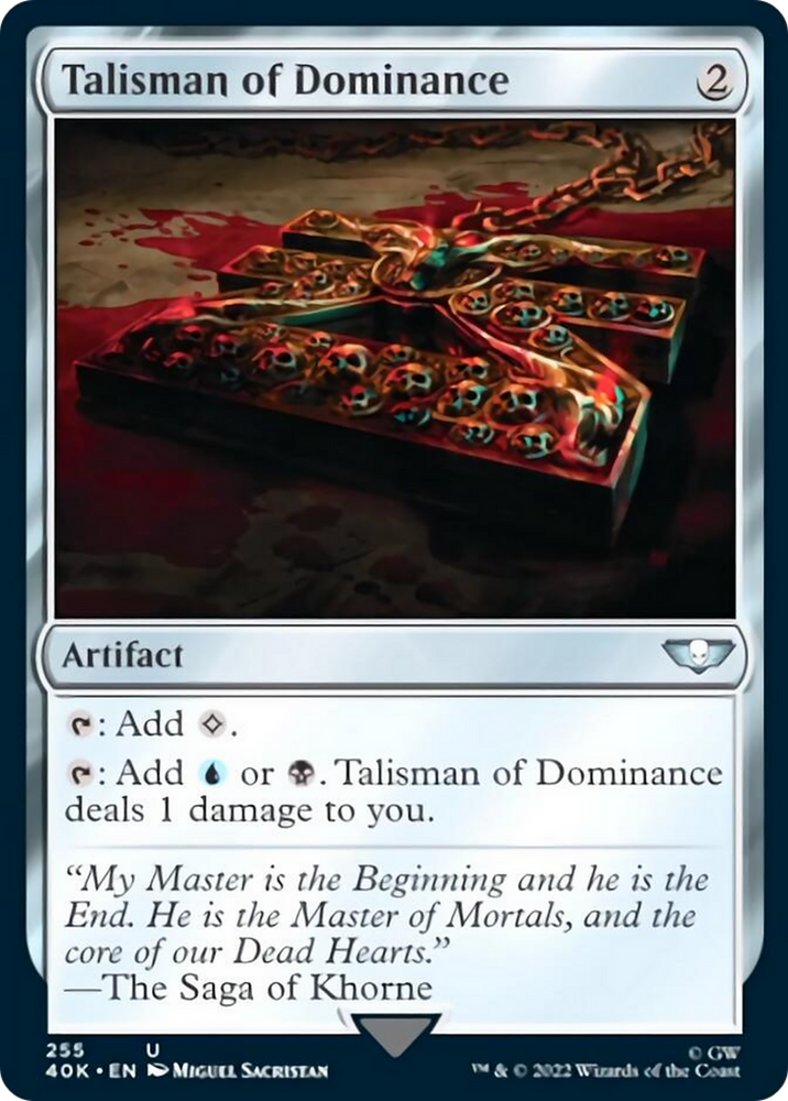 Talisman of Dominance (255) (Surge Foil) [Warhammer 40,000] Magic: The Gathering