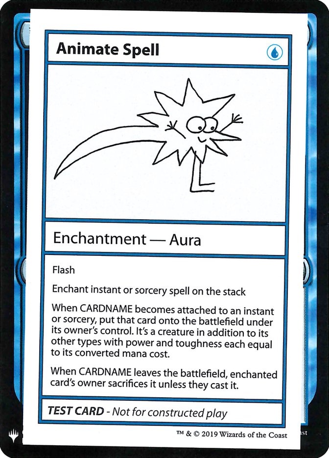 Animate Spell [Mystery Booster Playtest Cards] Magic: The Gathering