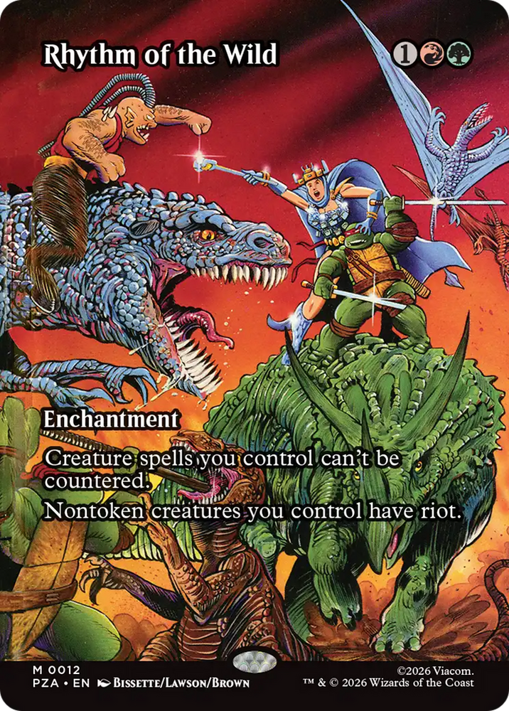 Rhythm of the Wild (Borderless) [Teenage Mutant Ninja Turtles Eternal-Legal] Magic: The Gathering