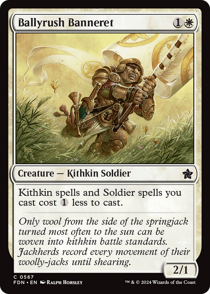 Ballyrush Banneret [Foundations] Magic: The Gathering