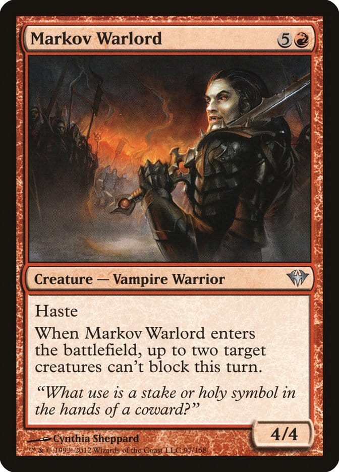 Markov Warlord [Dark Ascension] Magic: The Gathering