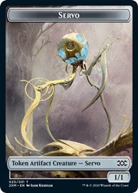 Servo // Treasure Double-Sided Token [Double Masters Tokens] Magic: The Gathering