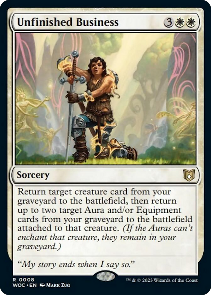 Unfinished Business [Wilds of Eldraine Commander] Magic: The Gathering