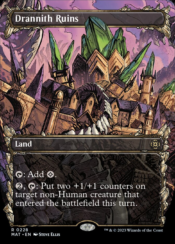 Drannith Ruins (Showcase Halo Foil) [March of the Machine: The Aftermath] Magic: The Gathering