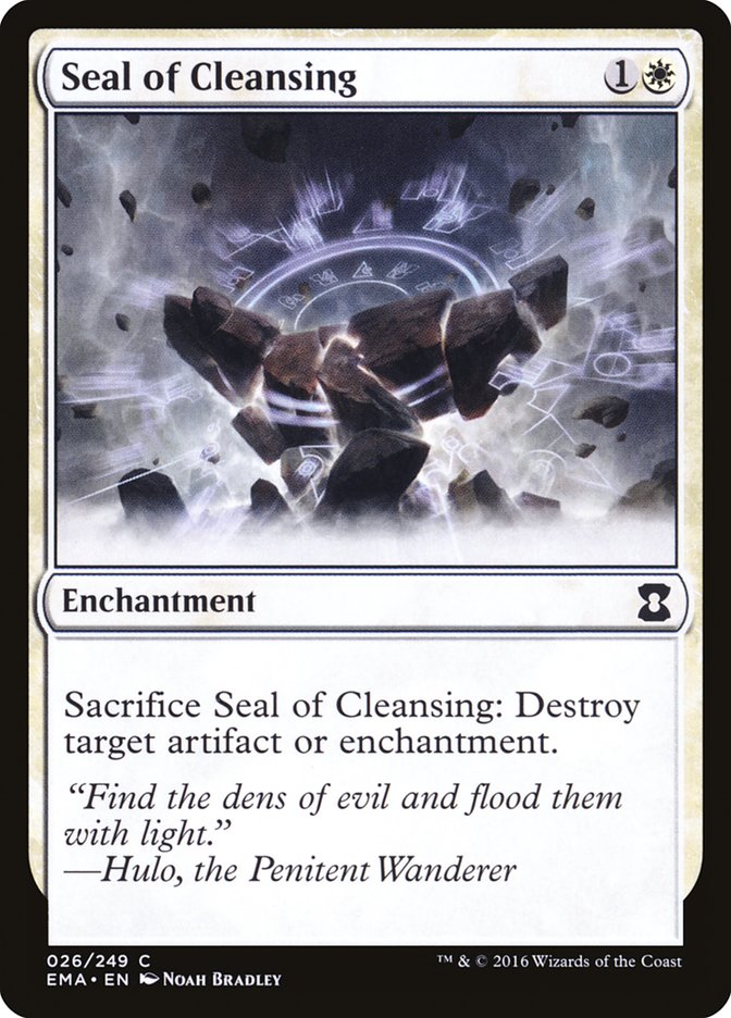 Seal of Cleansing [Eternal Masters] Magic: The Gathering