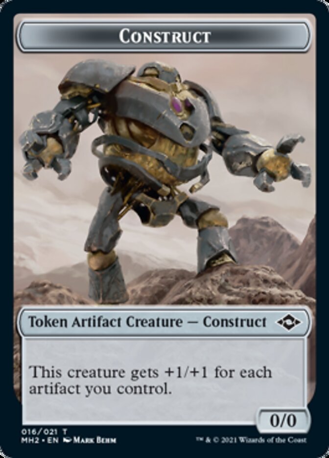 Construct // Treasure (20) Double-Sided Token [Modern Horizons 2 Tokens] Magic: The Gathering