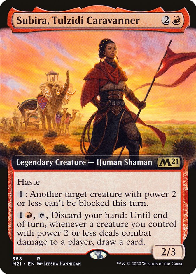 Subira, Tulzidi Caravanner (Extended Art) [Core Set 2021] Magic: The Gathering