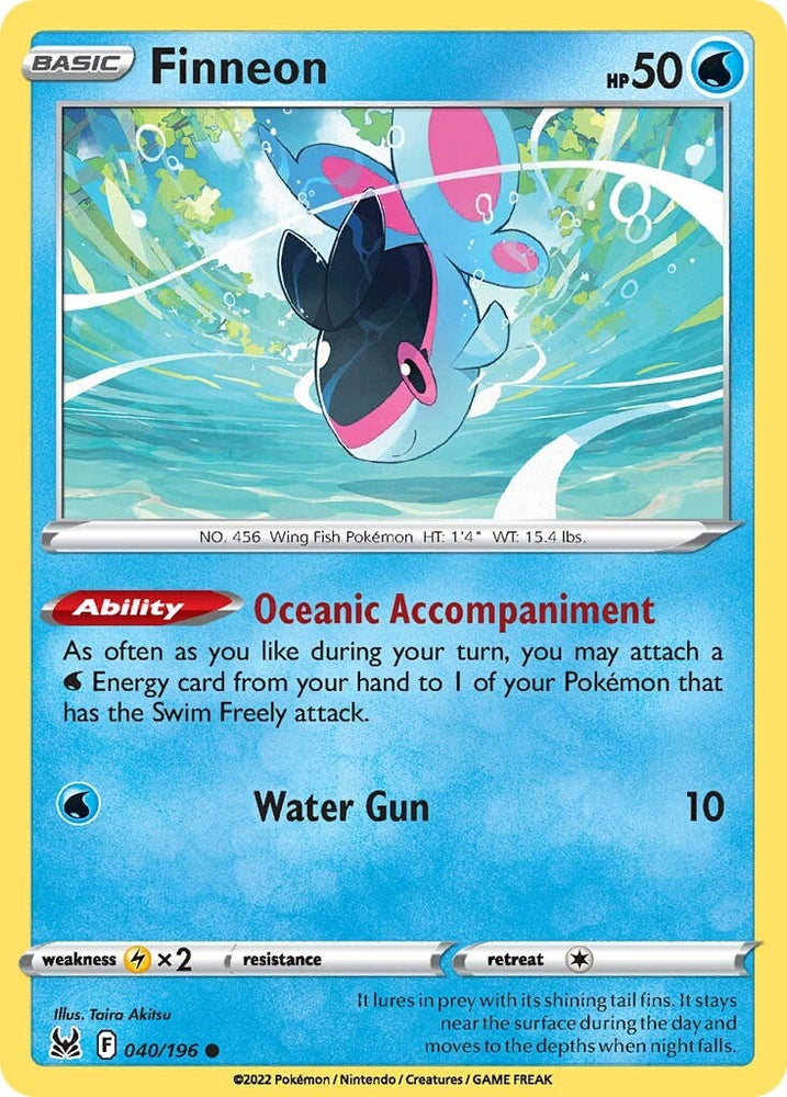 Finneon (040/196) [Sword & Shield: Lost Origin] Pokémon