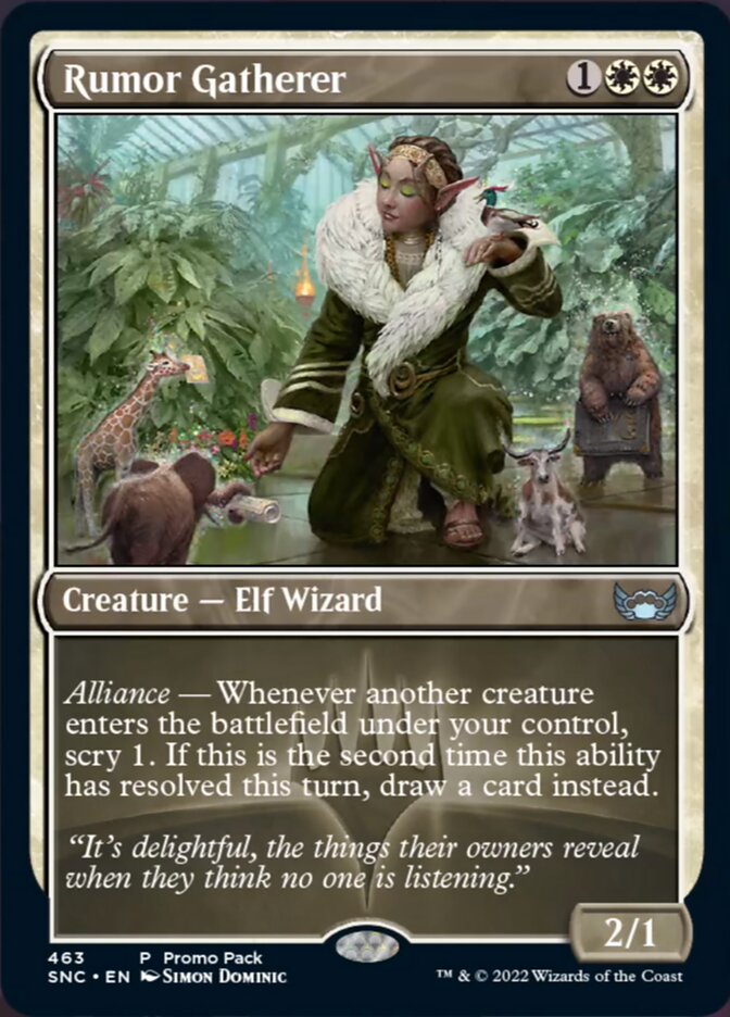 Rumor Gatherer (Promo Pack) [Streets of New Capenna] Magic: The Gathering