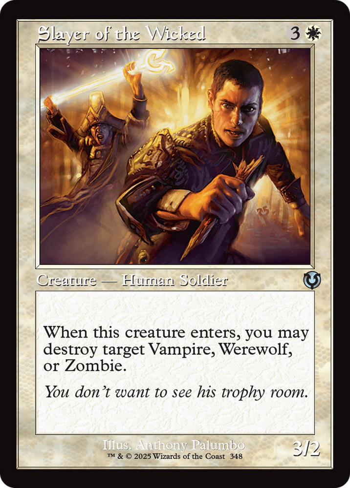 Slayer of the Wicked (Retro Frame) [Innistrad Remastered] Magic: The Gathering