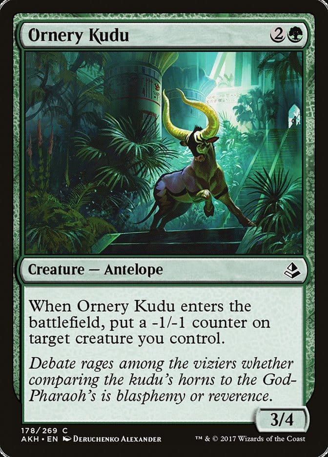 Ornery Kudu [Amonkhet] Magic: The Gathering