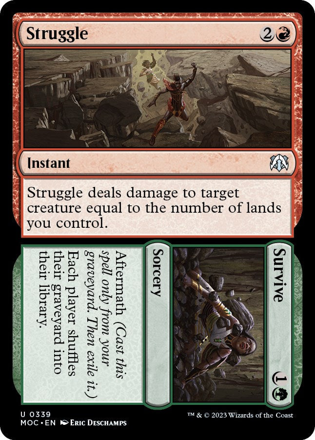 Struggle // Survive [March of the Machine Commander] Magic: The Gathering