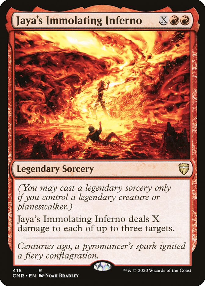 Jaya's Immolating Inferno [Commander Legends] Magic: The Gathering