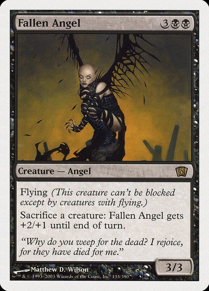 Fallen Angel [Eighth Edition] Magic: The Gathering