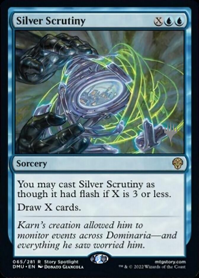 Silver Scrutiny (Promo Pack) [Dominaria United Promos] Magic: The Gathering
