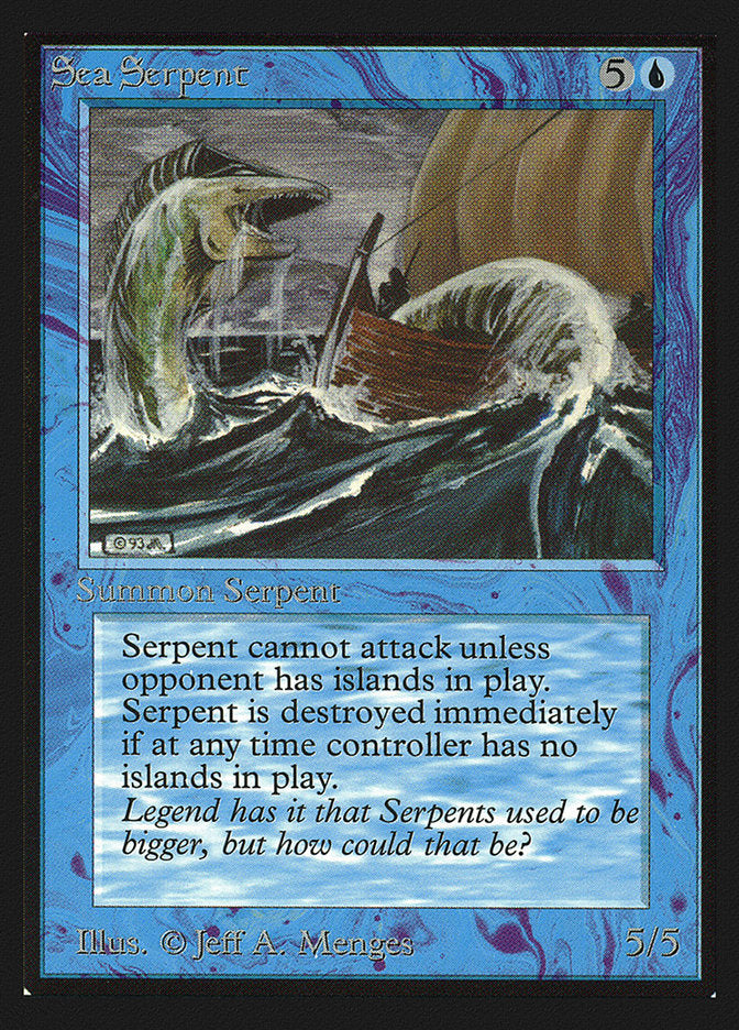 Sea Serpent [International Collectors' Edition] Magic: The Gathering