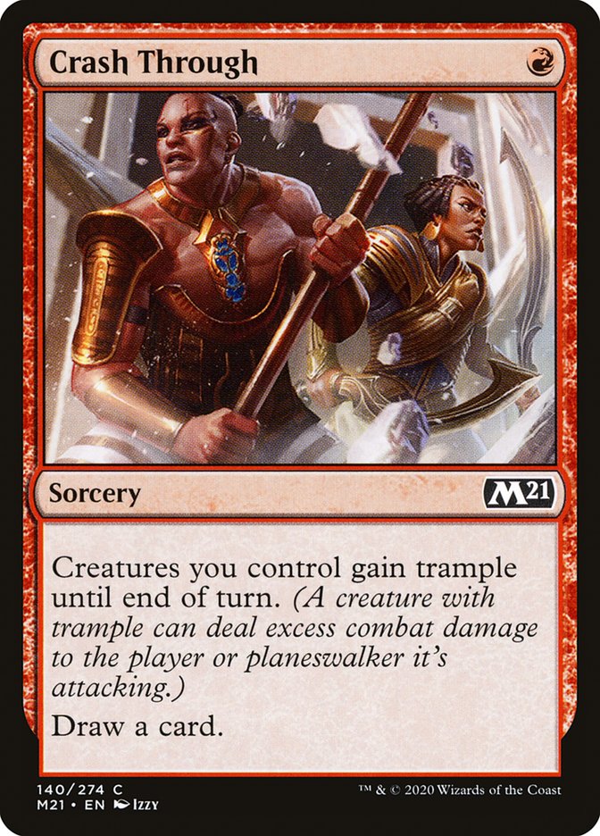 Crash Through [Core Set 2021] Magic: The Gathering