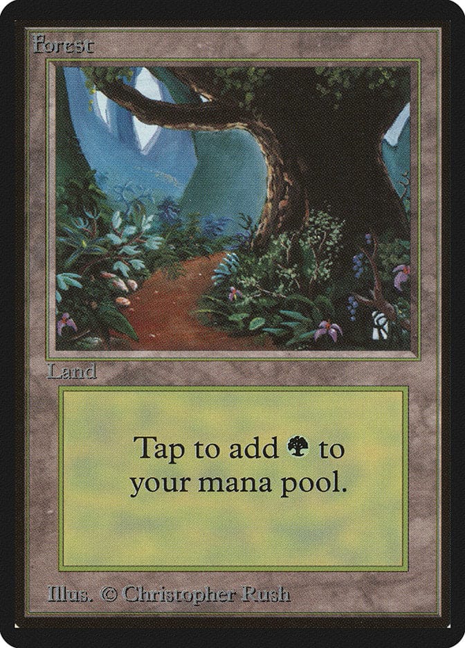 Forest (301) [Beta Edition] Magic: The Gathering