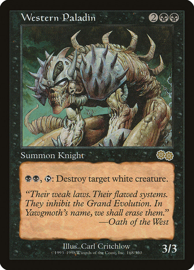 Western Paladin [Urza's Saga] Magic: The Gathering