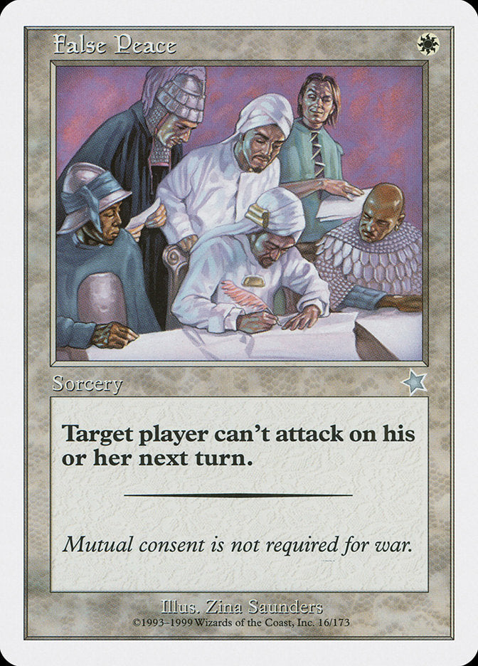 False Peace [Starter 1999] Magic: The Gathering