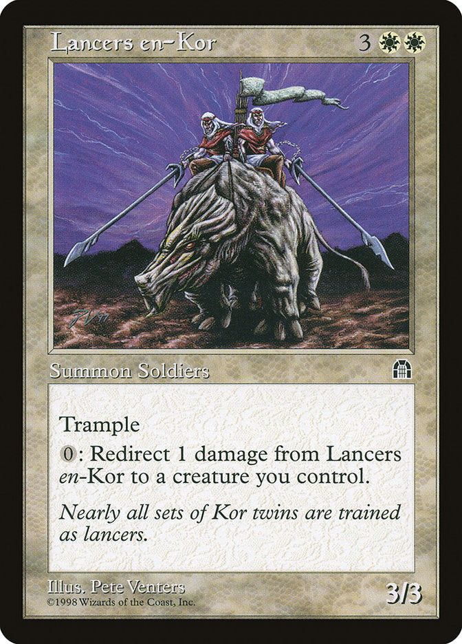 Lancers en-Kor [Stronghold] Magic: The Gathering