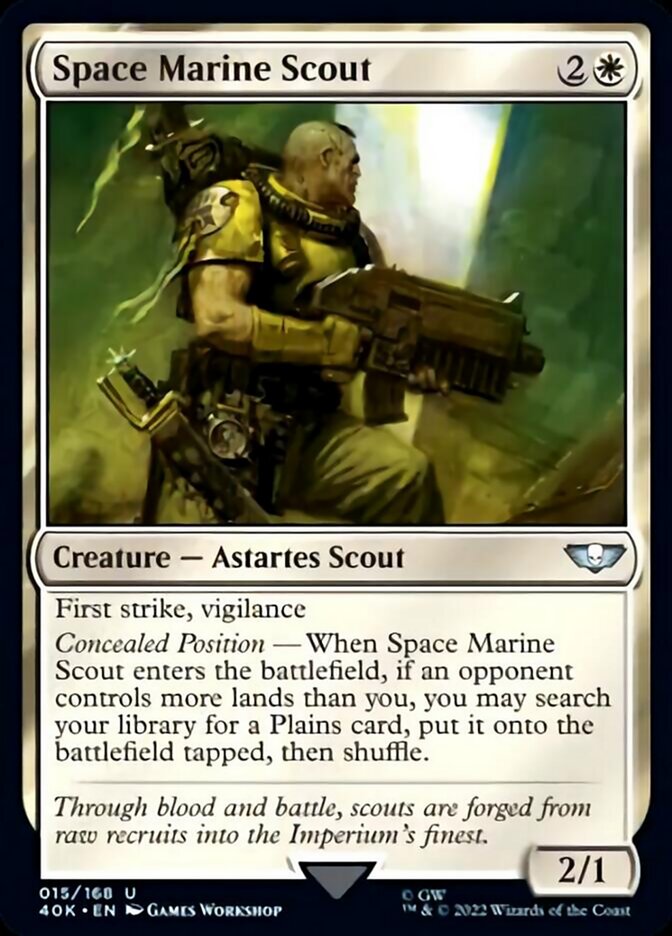 Space Marine Scout [Warhammer 40,000] Magic: The Gathering