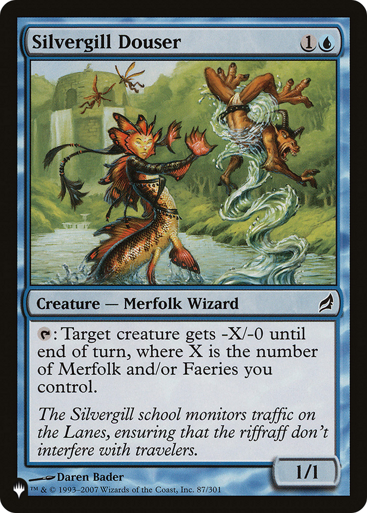 Silvergill Douser [The List] Magic: The Gathering