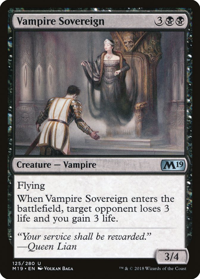 Vampire Sovereign [Core Set 2019] Magic: The Gathering