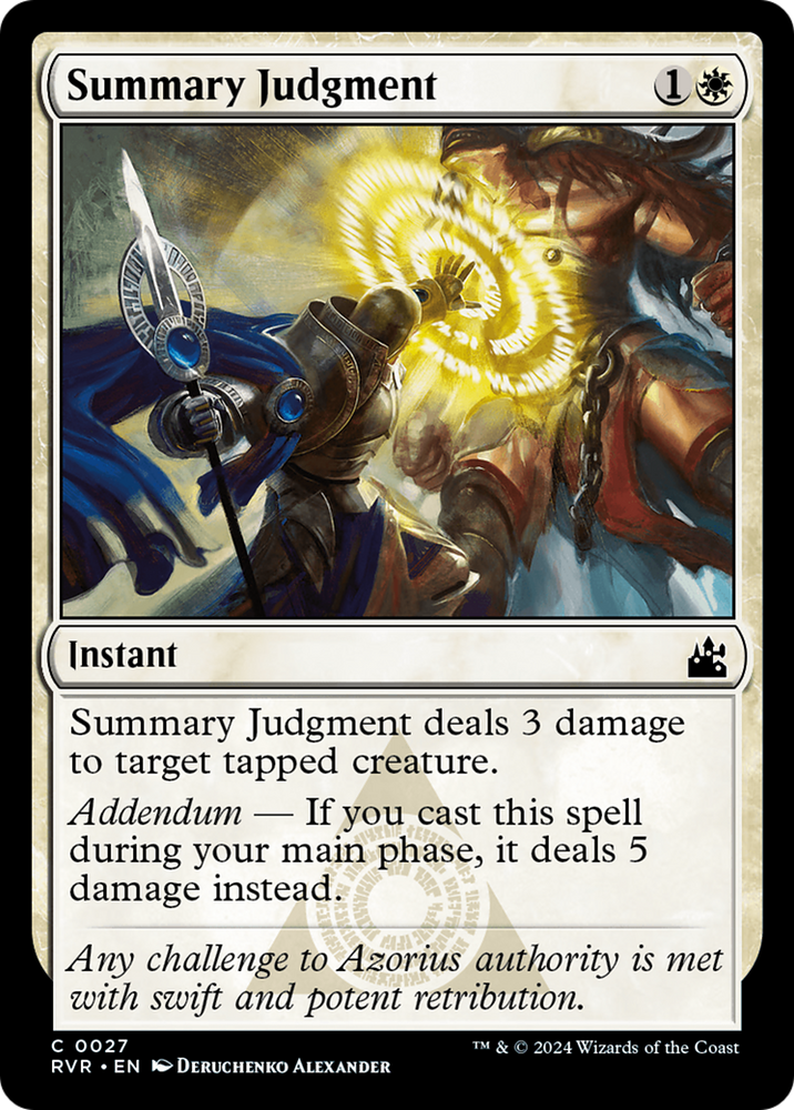Summary Judgment [Ravnica Remastered] Magic: The Gathering