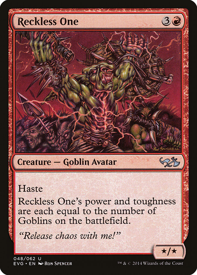 Reckless One (Elves vs. Goblins) [Duel Decks Anthology] Magic: The Gathering