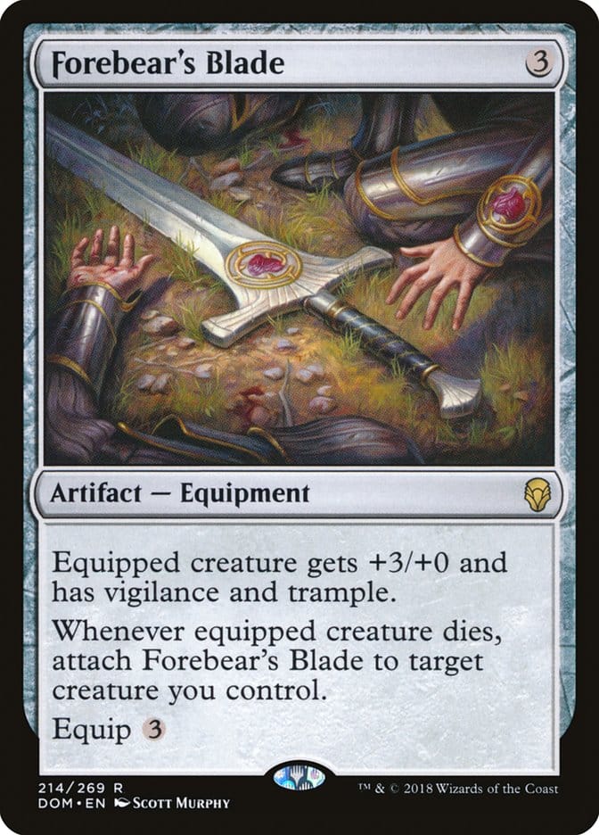 Forebear's Blade [Dominaria] Magic: The Gathering